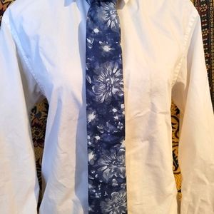 Blue Floral Tie